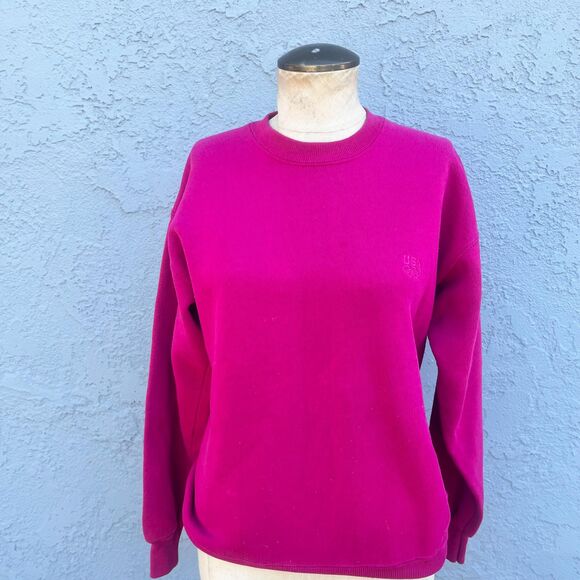 Pink Crewneck Sweatshirt in Womens Large JC Pennys Vintage Olympics - Picture 4 of 9